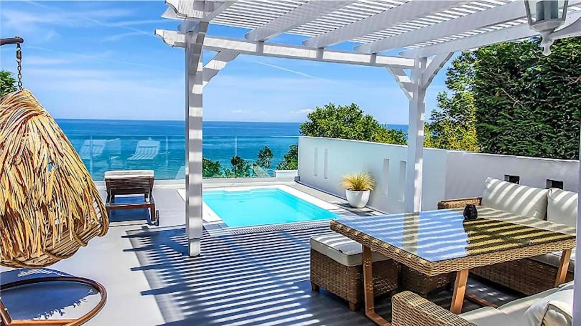 Panorama Suites & Spa - Adults Only Stómion 客房 照片